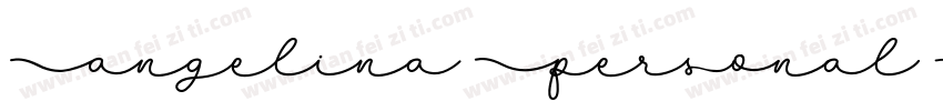 Angelina Personal Use字体转换